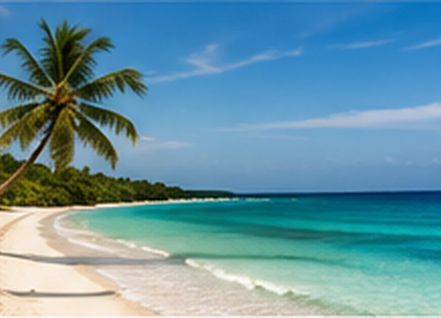 White sand beach in Diani Kenya